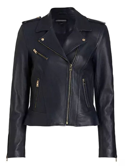 FBI Most Wanted S05 Hana Gibson Blue Leather Jacket