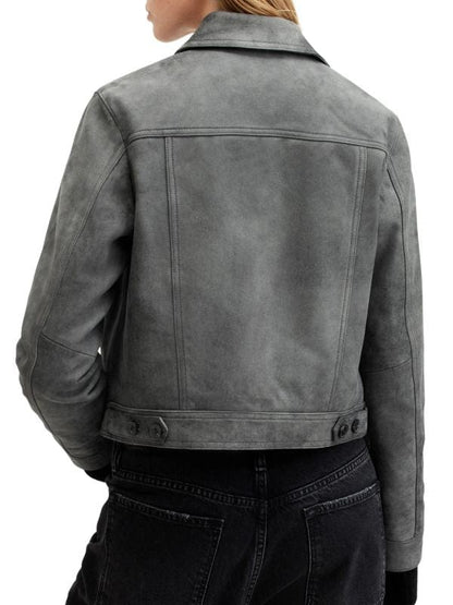 FBI Most Wanted S05 Hana Gibson Grey Suede Jacket