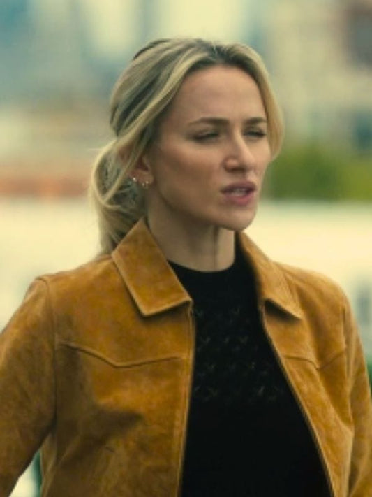 FBI Most Wanted S06 Nina Chase Brown Suede Jacket