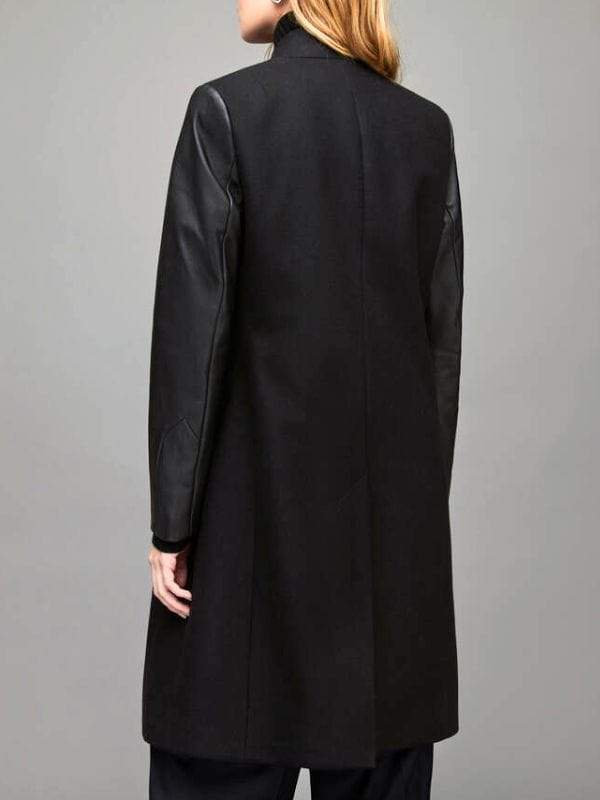 FBI Most Wanted S06 Nina Chase Leather Sleeve Coat