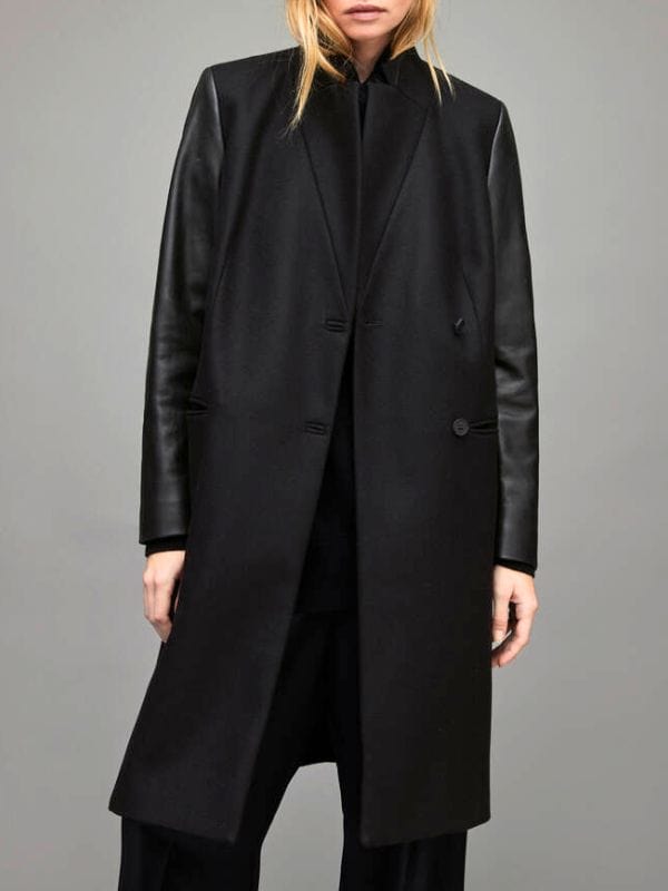 FBI Most Wanted S06 Nina Chase Leather Sleeve Coat