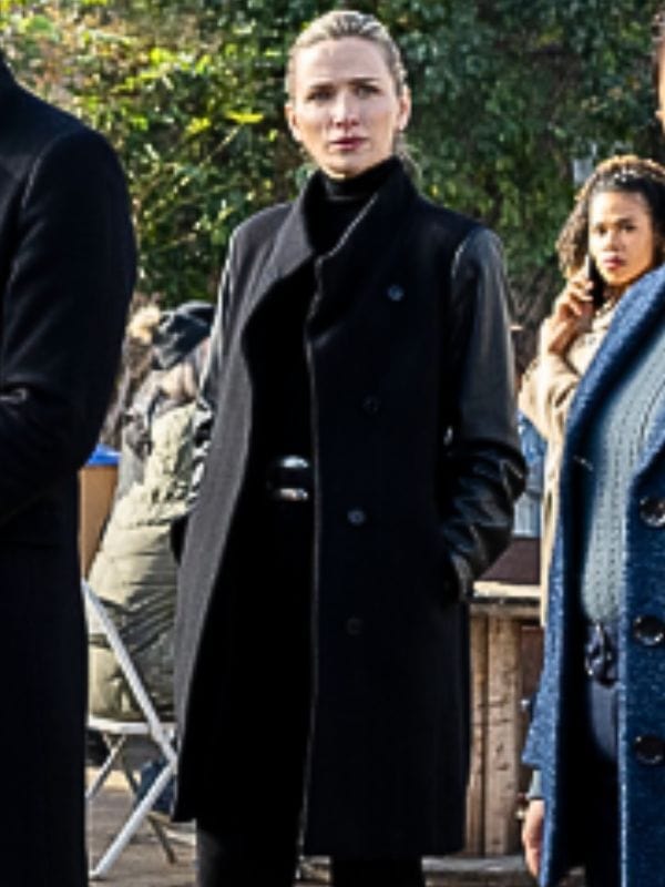 FBI Most Wanted S06 Nina Chase Leather Sleeve Coat