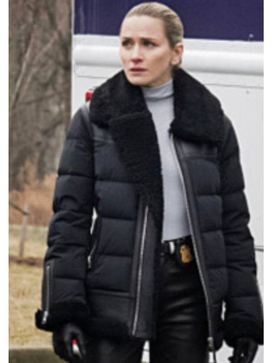 FBI Most Wanted S06 Nina Chase Shearling Puffer Jacket FBI Most Wanted S06 Nina Chase Shearling Puffer Jacket