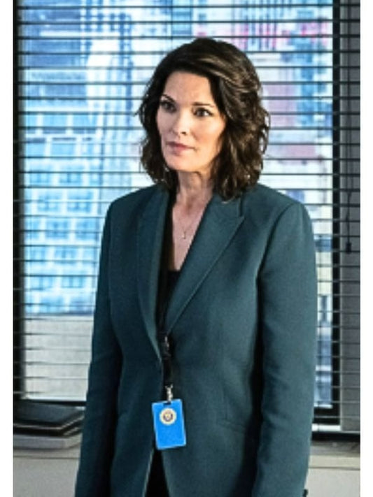Alana de la Garza FBI S06 Isobel Castille Green Blazer