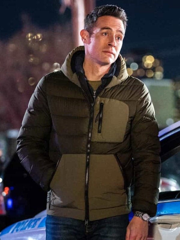 John Boyd FBI S06 Stuart Scola Green Puffer Jacket