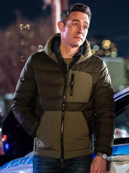 John Boyd FBI S06 Stuart Scola Green Puffer Jacket