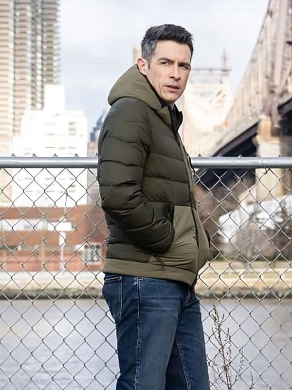 John Boyd FBI S06 Stuart Scola Green Puffer Jacket