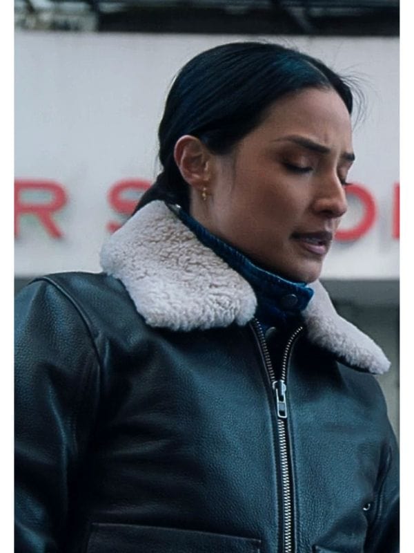 FBI S07 Emily Alabi Leather Bomber Jacket FBI S07 Emily Alabi Leather Bomber Jacket