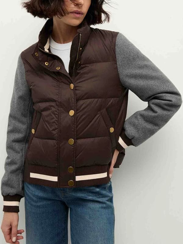 FBI S07 Maggie Bell Brown Puffer Jacket