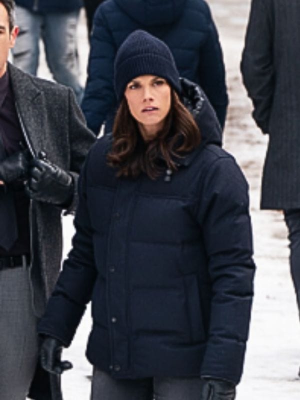 FBI S07 Missy Peregrym Blue Puffer Jacket FBI S07 Missy Peregrym Blue Puffer Jacket
