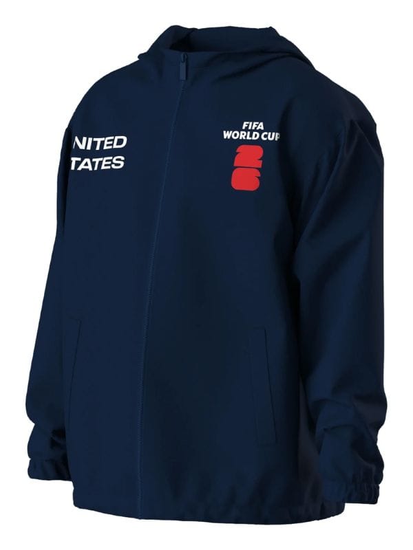 FIFA World Cup 2026 USA Rain Jacket Navy Blue