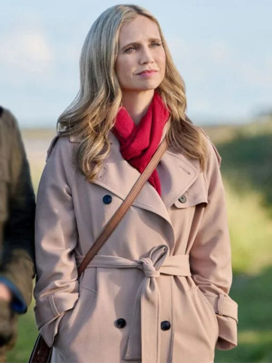 Fiona Gubelmann Tis the Season to Be Irish Beige Coat