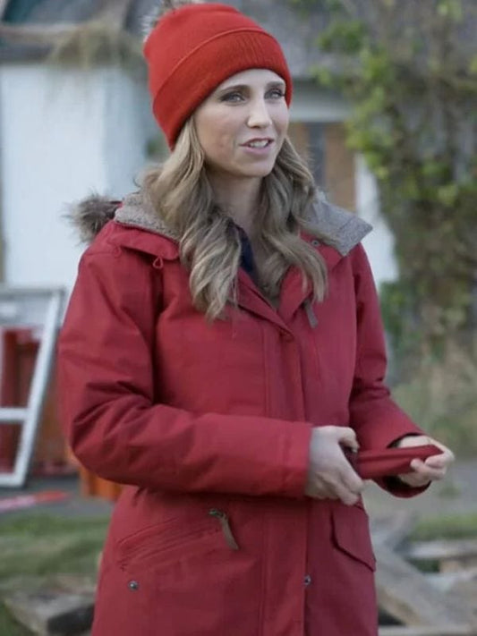 Fiona Gubelmann Tis the Season to Be Irish Red Jacket