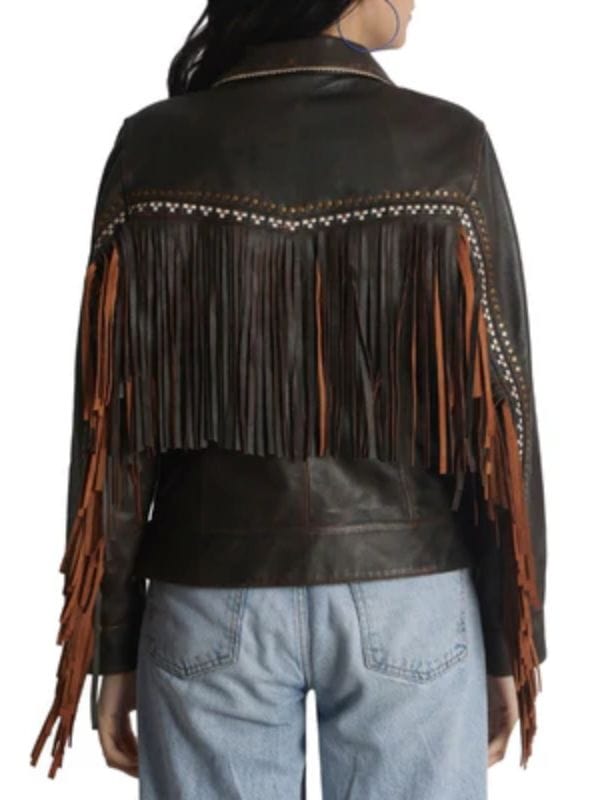 Fire Country S03 Sharon Leone Fringe Leather Jacket Fire Country S03 Sharon Leone Fringe Leather Jacket Brown