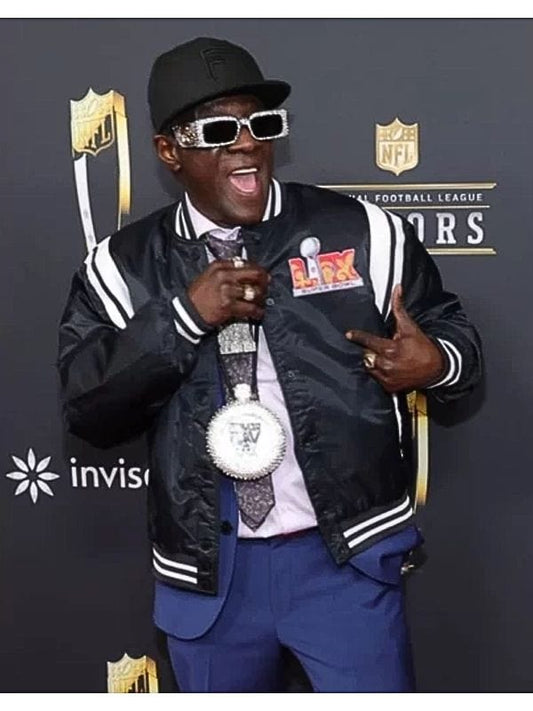 Flavor Flav 14th Annual Honors Super Bowl LIX Jacket Flavor Flav 14th Annual Honors Super Bowl LIX Jacket Black