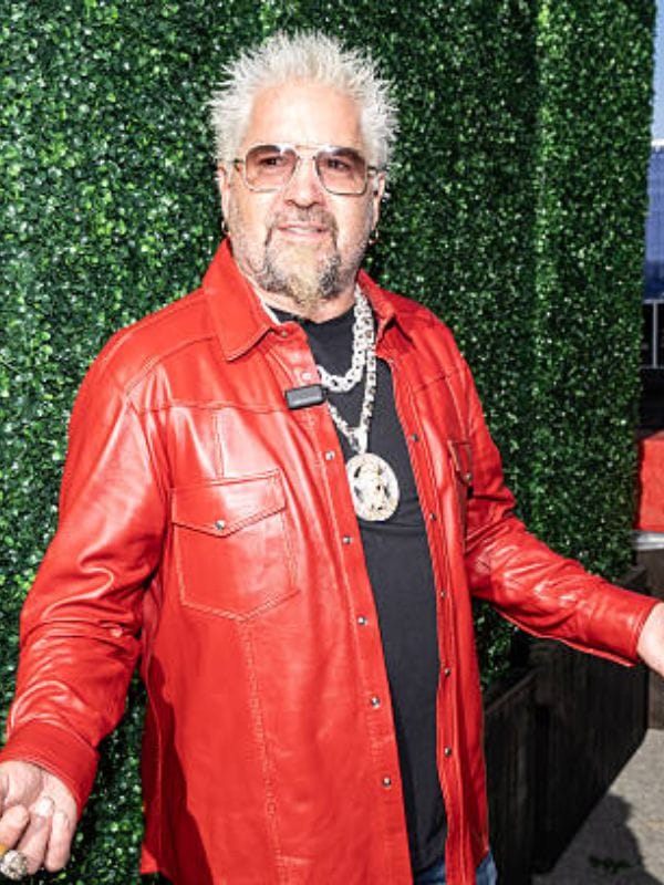 Flavortown Tailgate Guy Fieri Leather Jacket Red