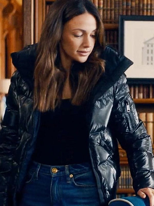 Fool Me Once Maya Stern Black Puffer Jacket