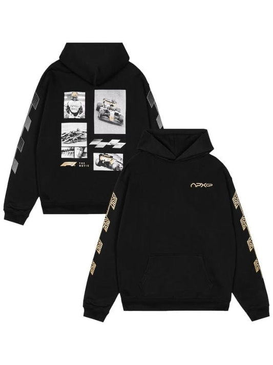 Formula 1 Photo Collage Hoodie Black