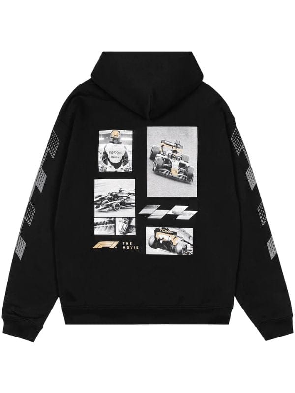 Formula 1 Photo Collage Hoodie Black