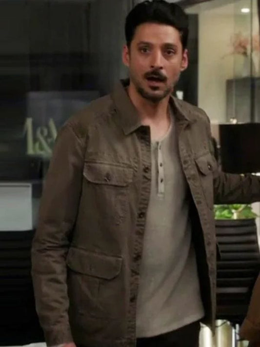Found S02 Karan Oberoi Brown Cotton Jacket Found S02 Karan Oberoi Brown Cotton Jacket