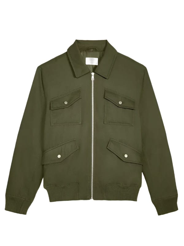 Found S02 Karan Oberoi Green Bomber Jacket Found S02 Karan Oberoi Green Bomber Jacket
