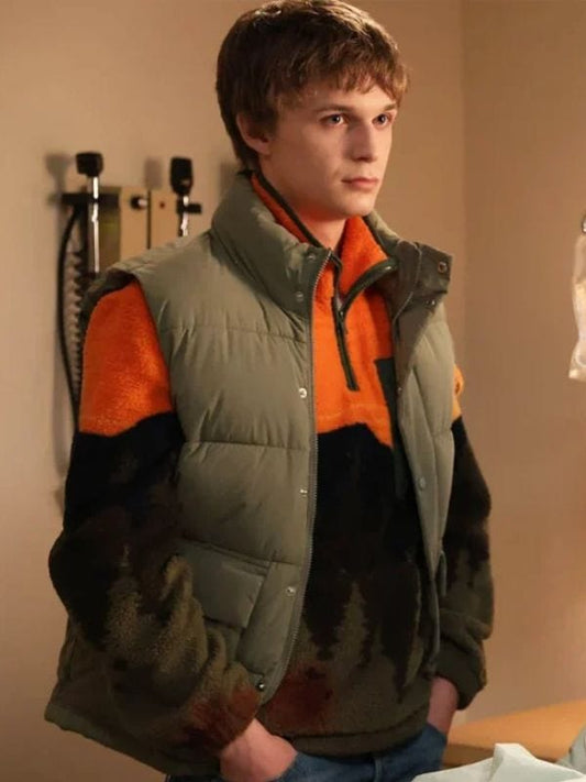 Found S02 Parker Queenan Green Puffer Vest