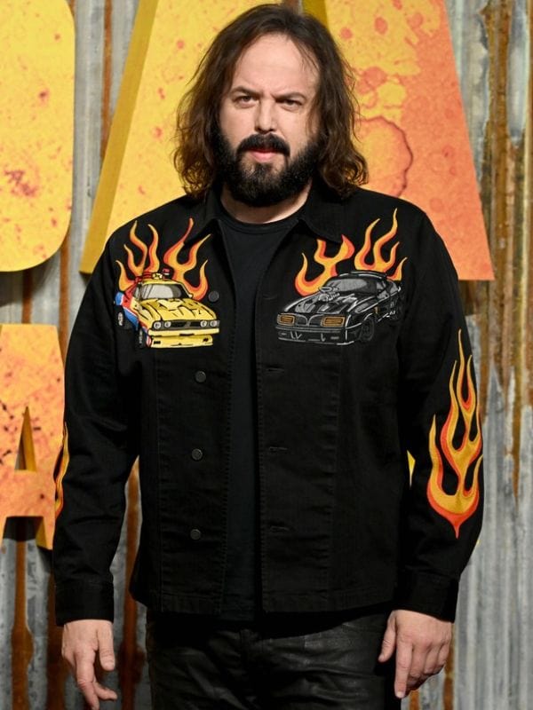 Furiosa A Mad Max Saga Premiere Angus Sampson Black Jacket Furiosa A Mad Max Saga Premiere Angus Sampson Black Jacket