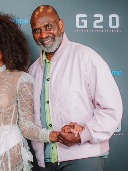 G20 Julius Tennon Pink Bomber Jacket