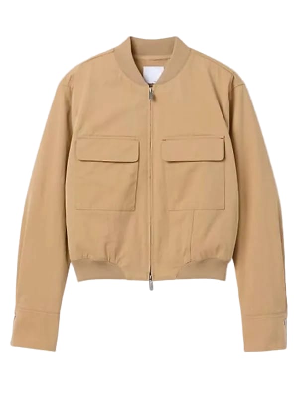 Gap × Victoria Beckham Bomber Jacket Beige