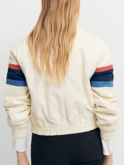 Gen V S02 Emma Meyer Bomber Jacket Off White