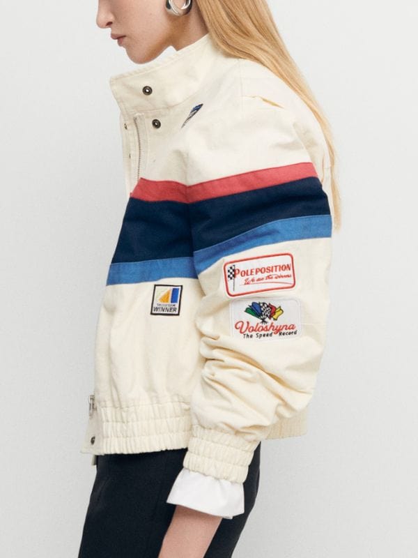 Gen V S02 Emma Meyer Bomber Jacket Off White