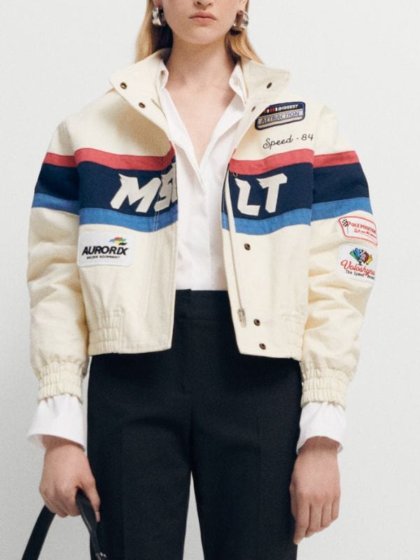 Gen V S02 Emma Meyer Bomber Jacket Off White