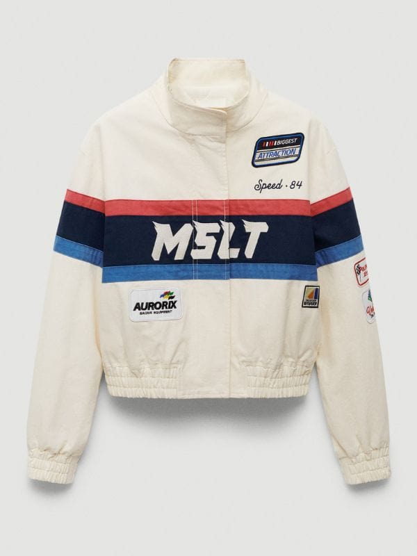 Gen V S02 Emma Meyer Bomber Jacket Off White