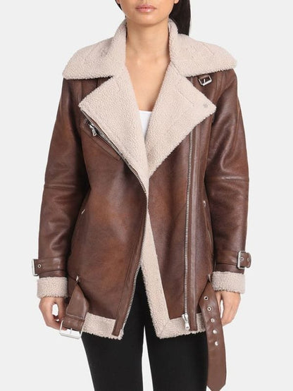 General Hospital 2025 Josslyn Jacks Brown Leather Jacket