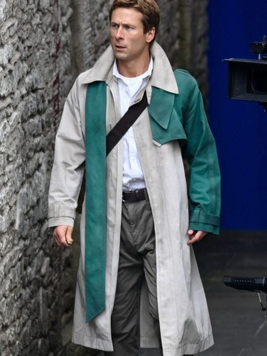 Ghostwriter Glen Powell Trench Coat