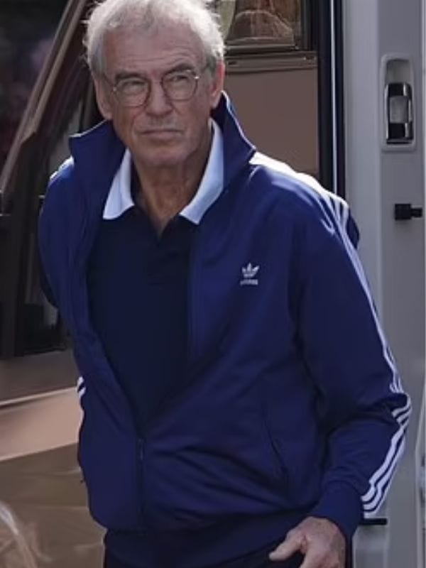 Giant Pierce Brosnan Blue Track Jacket - Shop Now