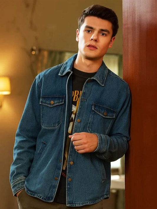Ginny and Georgia S03 Marcus Baker Denim Jacket Blue
