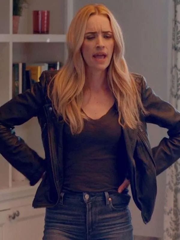 Ginny & Georgia S03 Brianne Howey Black Leather Jacket