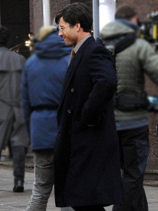 Glen Powell The Running Man Trench Coat Glen Powell The Running Man Trench Coat
