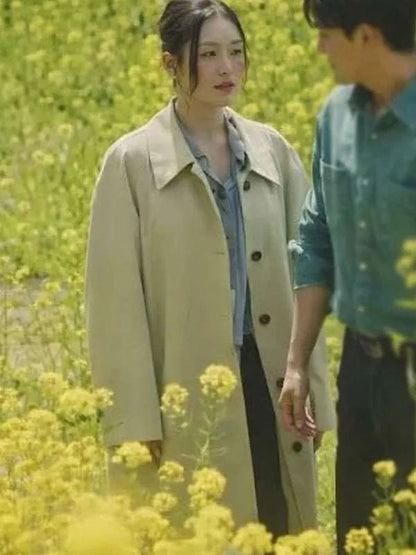 Go Da-rim Dynamite Kiss 2025 Trench Coat Beige