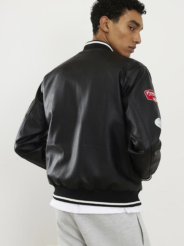 Goat UK Gala Event Connor Kern Leather Bomber Jacket