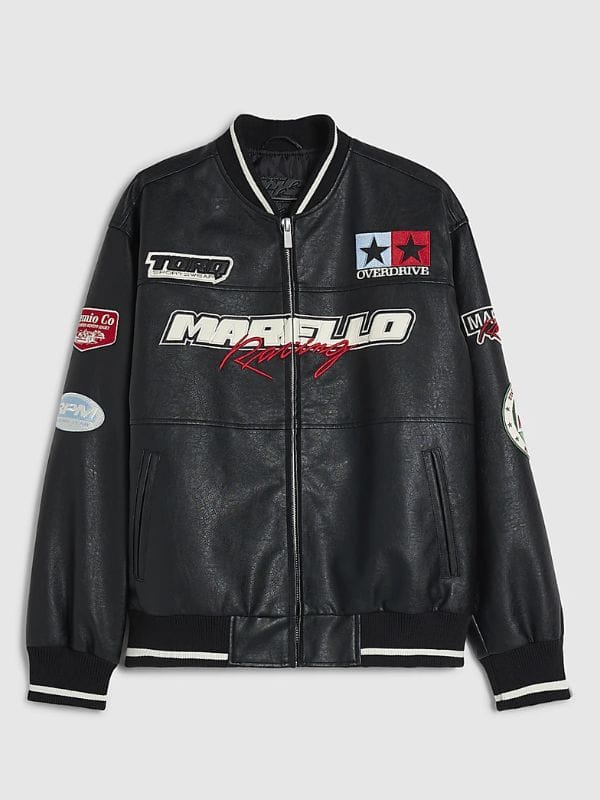 Goat UK Gala Event Connor Kern Leather Bomber Jacket