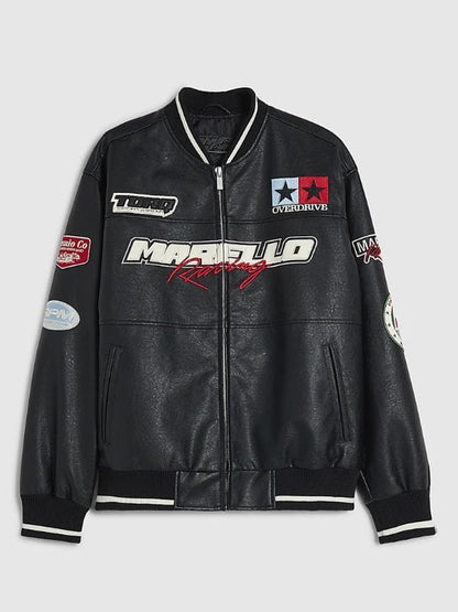Goat UK Gala Event Connor Kern Leather Bomber Jacket