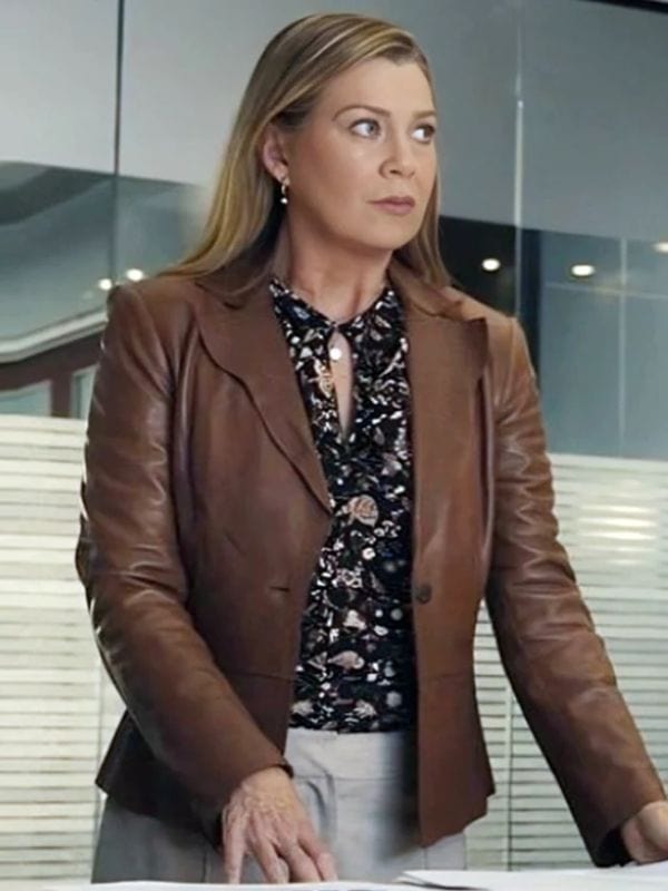 Good American Family S01 Kristine Barnett Leather Blazer Good American Family S01 Kristine Barnett Leather Blazer