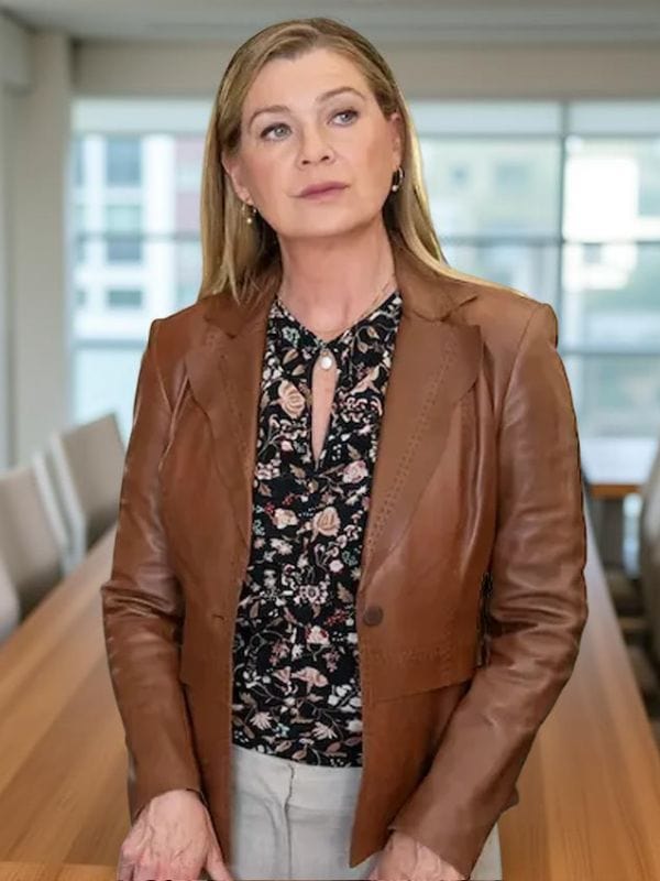 Good American Family S01 Kristine Barnett Leather Blazer Good American Family S01 Kristine Barnett Leather Blazer