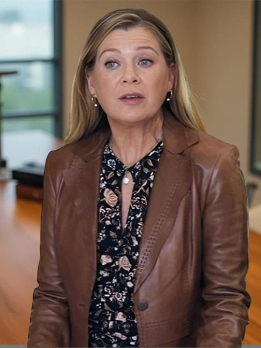 Good American Family S01 Kristine Barnett Leather Blazer Good American Family S01 Kristine Barnett Leather Blazer