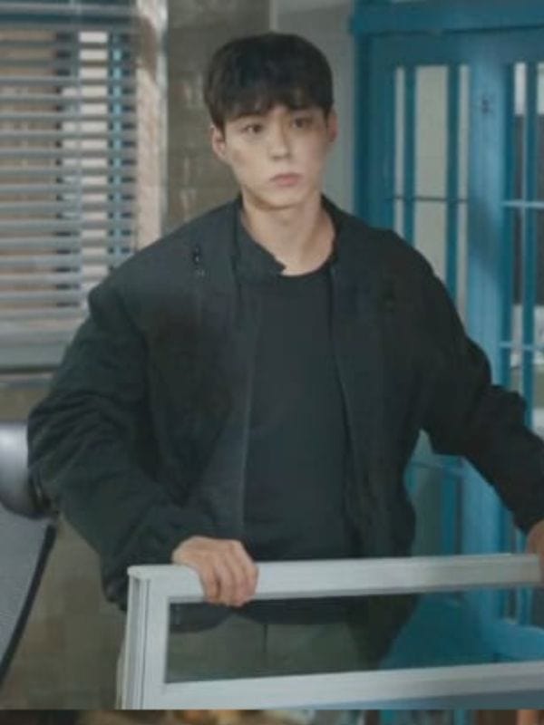Good Boy S01 Park Bo-gum Black Bomber Jacket