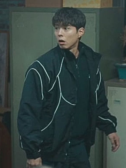 Good Boy S01 Park Bo-gum Black Track Jacket