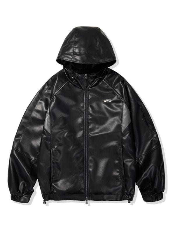 Good Boy S01 Park Bo-gum Leather Hooded Jacket