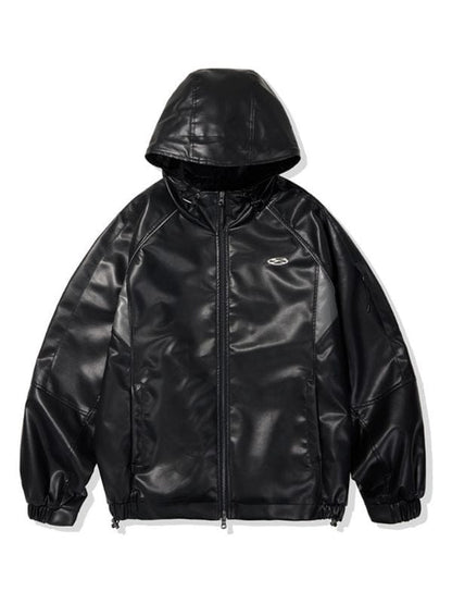 Good Boy S01 Park Bo-gum Leather Hooded Jacket